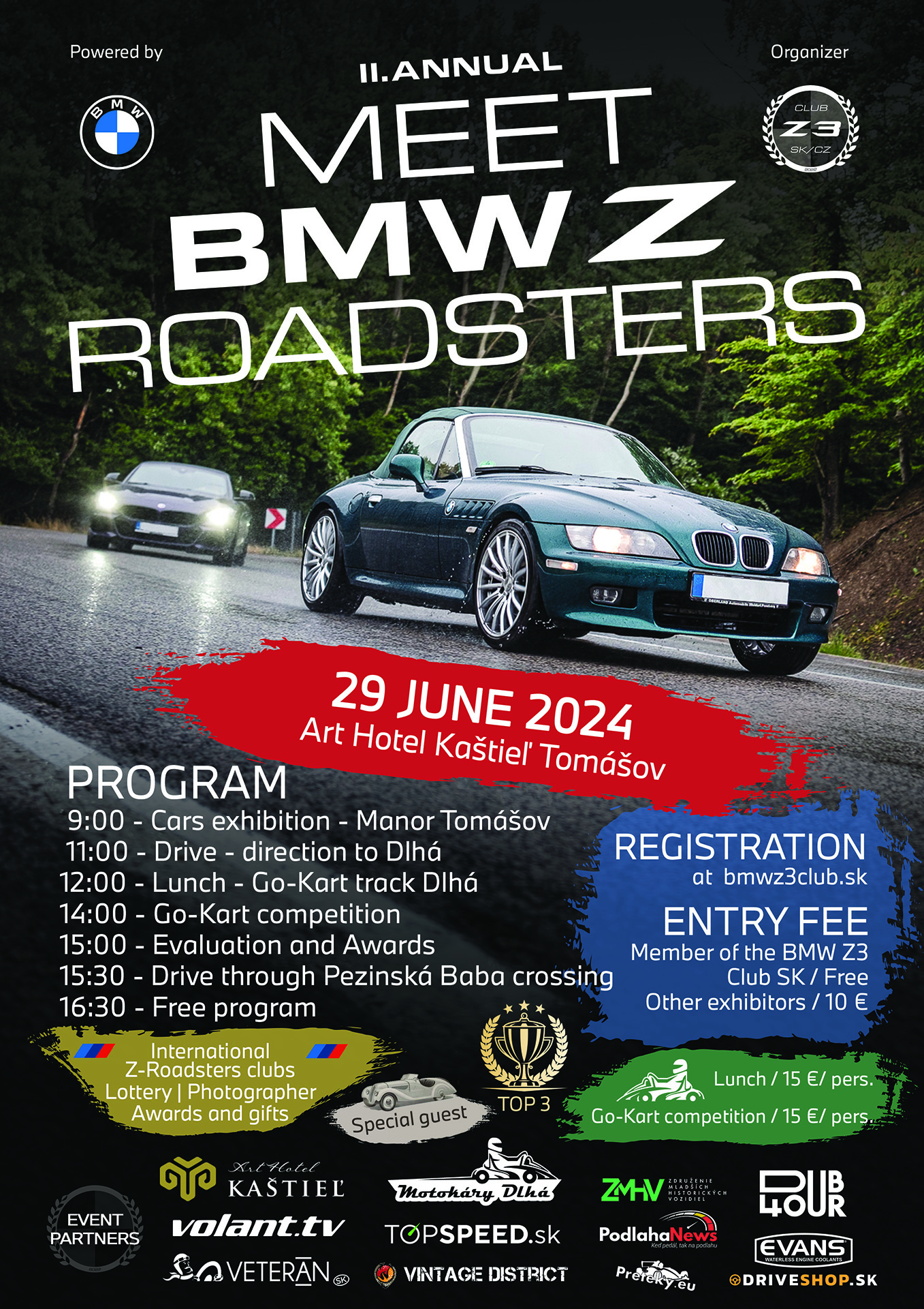 II.Annual Meet BMW Z-Roadsters - 29.june 2024 - Tomášov - EN