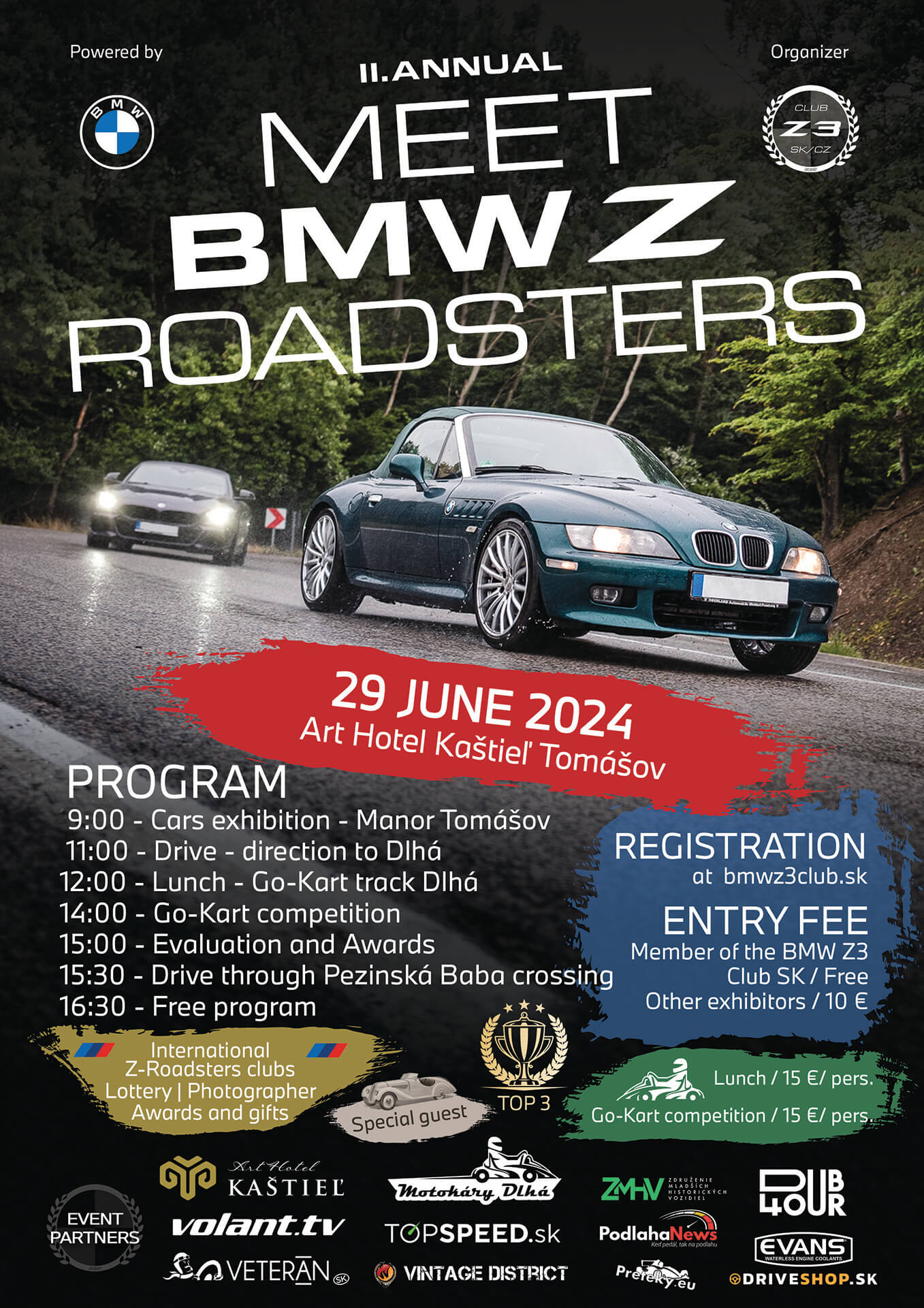 II.Annual Meet BMW Z-Roadsters - 29.june 2024 - Tomášov - EN