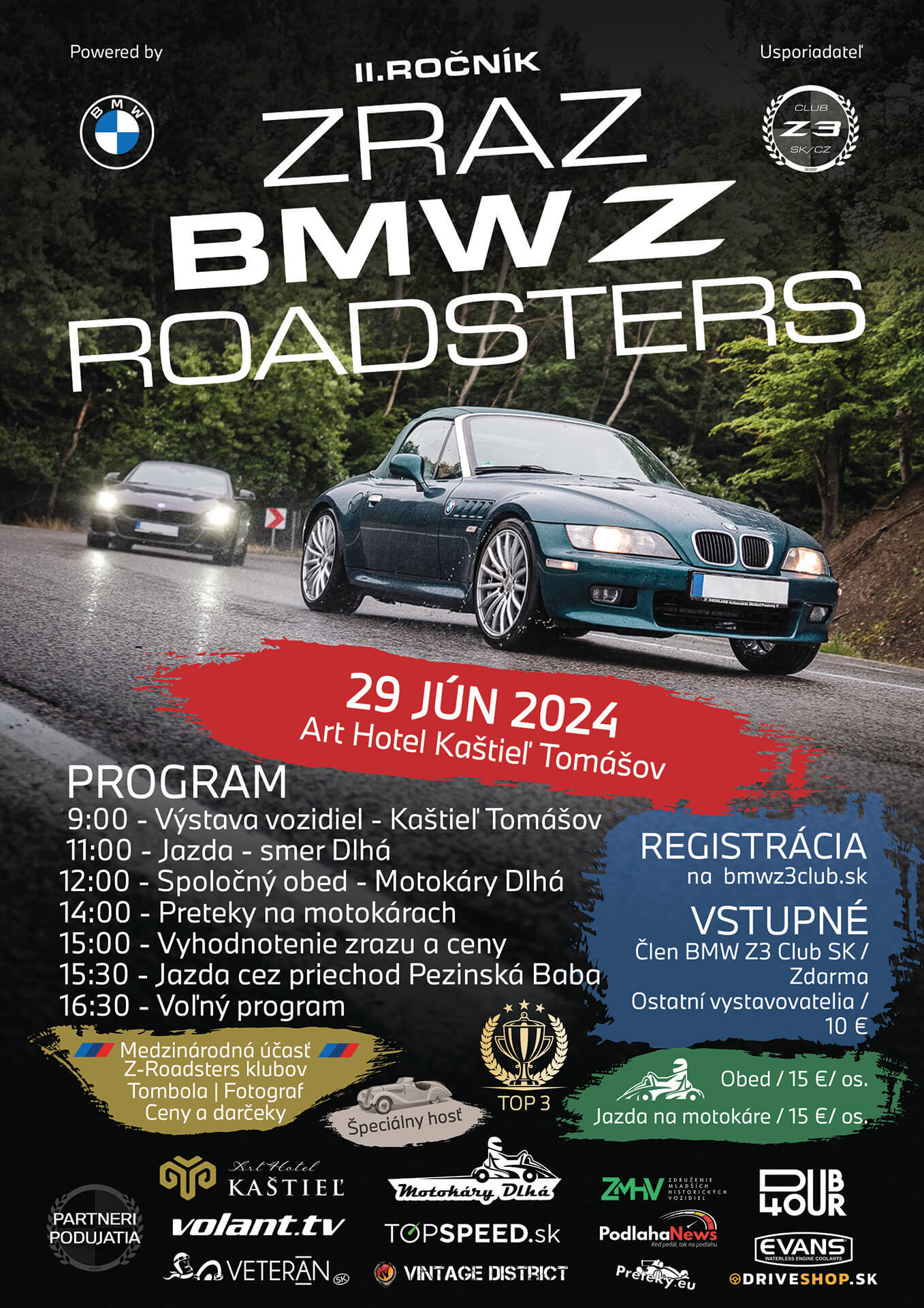 II.ročník Zraz BMW Z-Roadsters - 29.jún 2024 Tomášov